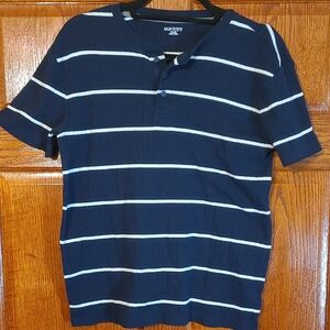 Boy's Old Navy Dark Blue Striped Tee Size 18